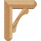 Ekena Millwork Legacy Craftsman Rough Sawn Bracket w/ Offset Brace, Western Red Cedar, 6"W x 16"D x 20"H BKT0604X16X20LEC04RWR - alternate 3
